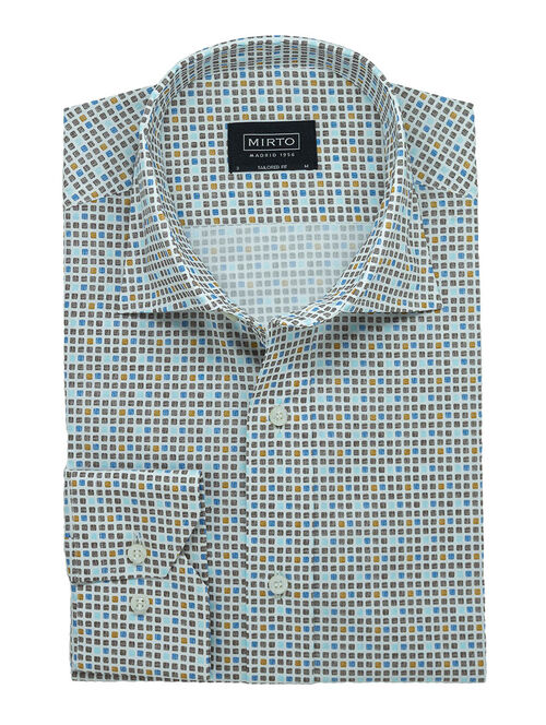 Camisa MIRTO Estampado Marron