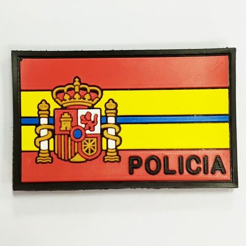 Parche Bandera Escudo Policia 